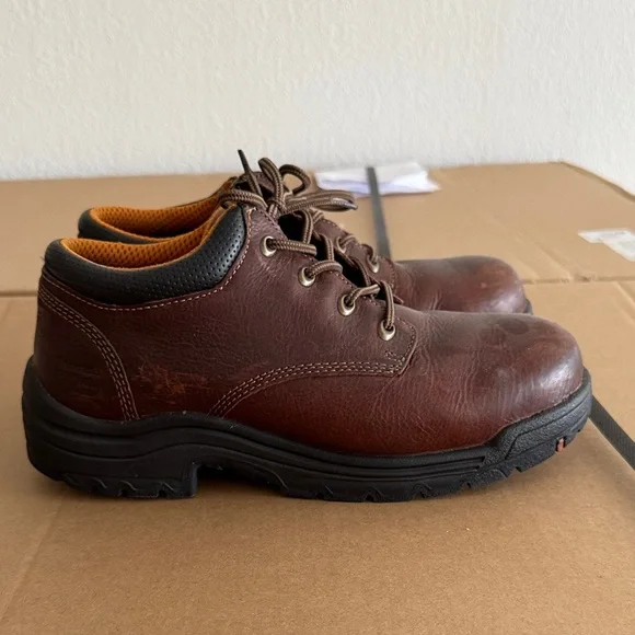 Timberland PRO Steel Toe Brown Leather Men's Boots - Picture 3 of 6